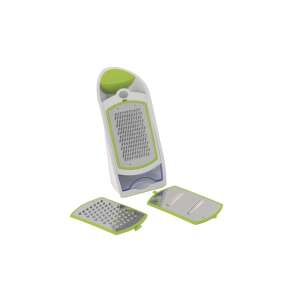 BergHOFF Cook n Co 4-piece grater set, stainless steel, white/green - Flat file