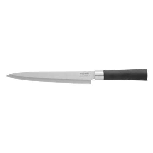 Nôž Santoku BergHOFF Essentials, 21cm, z nerezovej ocele, čierna rukoväť