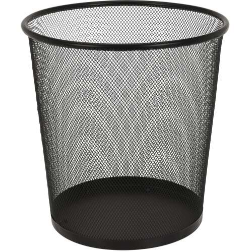 Schwarzer Metall-Abfalleimer, Excellent Houseware