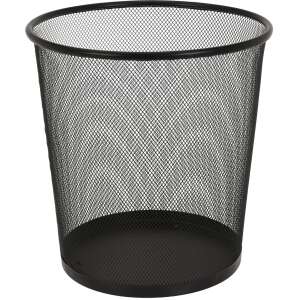 Czarny metalowy kosz na śmieci z siatki, Excellent Houseware - Śmieci