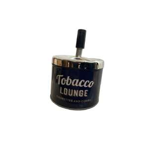 Scrumiera metalica Excellent Houseware cu design 'Tobacco Lounge' - Scrumiere