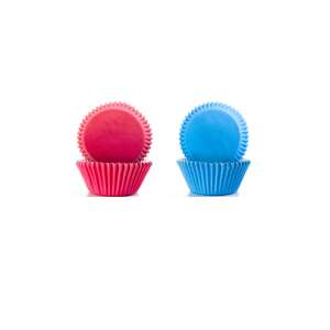 100 pack of Ibili muffin baking cups, pink and blue - Household paper products
