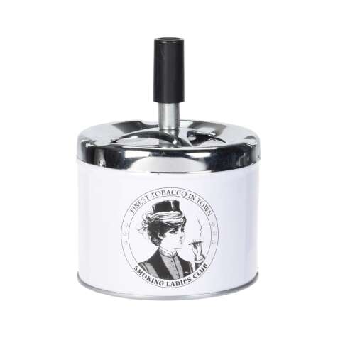 Scrumiera Excellent Houseware , metal, 9x12 cm, alb/negru 53415409