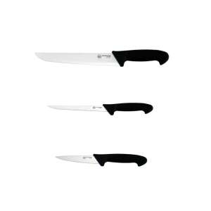 Carl Schmidt Sohn Pro-X késkészlet, 3 darabos, 13/19/25,5 cm, fekete/ezüst - Carl Schmidt Sohn