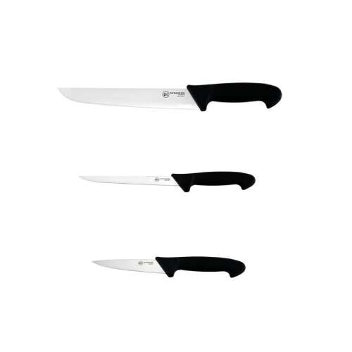 Carl Schmidt Sohn Pro-X késkészlet, 3 darabos, 13/19/25,5 cm, fekete/ezüst