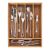 Koopman Excellent Housewares Drawer Cutlery Organizer, Bamboo, 35x26x5 cm, Brown 53425939