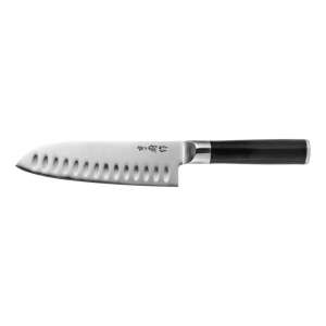 Cuțit Stellar Taiku Santoku, 30 cm, oțel X50CrMoV15, mâner negru - Stellar