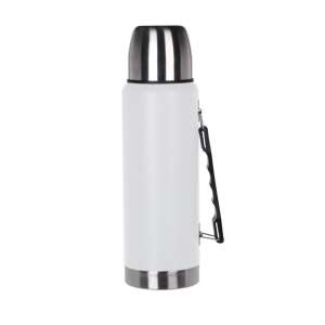 Termos Excellent Houseware din oțel inoxidabil cu pereți dubli, alb, 100 ml - Termosuri și suporturi pentru băuturi