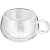 Judge double walled cappuccino glass, clear glass, 13x8.5x7 cm