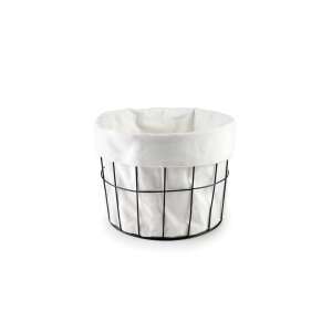 Ibili bread basket, white cotton lining, black metal frame - Fruit basket