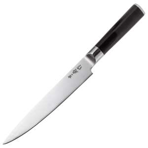 Stellar Taiku Slicing Knife, X50CrMoV14 steel, 33x3x3 cm, silver/black - Stellar