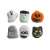 Halloween cake decorating set, 6 pieces, ghost, Frankenstein, pumpkin, tombstone, mummy, cat