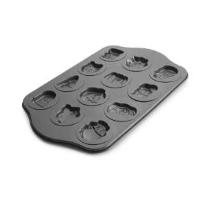 Ibili-Moka Halloween Kuchenform, Kohlenstoffstahl, 44x28 cm, schwarz - Ausstechformen