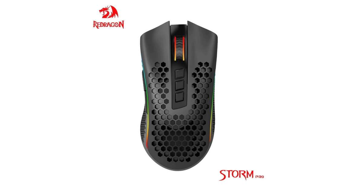 Redragon Storm PRO M808-KS Wireless Gaming Egér - Fekete (M808-KS ...