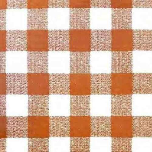 Narancs és fehér kockás öntapadós tapéta, 45cm x 2m-es tekercs - Tapéta
