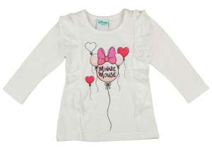 Disney Hosszú ujjú póló - Minnie Mouse #fehér - 74-es méret 31006998 Gyerek hosszú ujjú pólók - Pamut