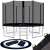 Springos 366cm Prémium Trambulin létrával #fekete 53356256