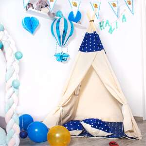 Springos Indián sátor, párnákkal #kék, csillagok 53356498 Indián sátor
