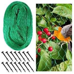 Springos Bird net with anchors 8x14m - Green