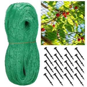 Springos Bird net with anchors 10x20m #green