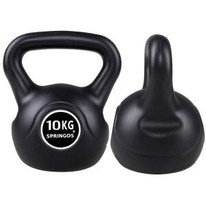 Springos Kettlebell 10 kg #black 53357433 Posilňovanie