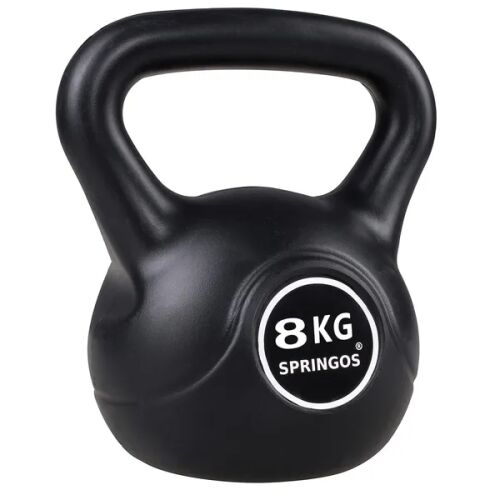 Springos Kettlebell 8kg #crna
