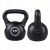 Springos Kettlebell 2kg Czarny - Widok z Przodu i z Boku