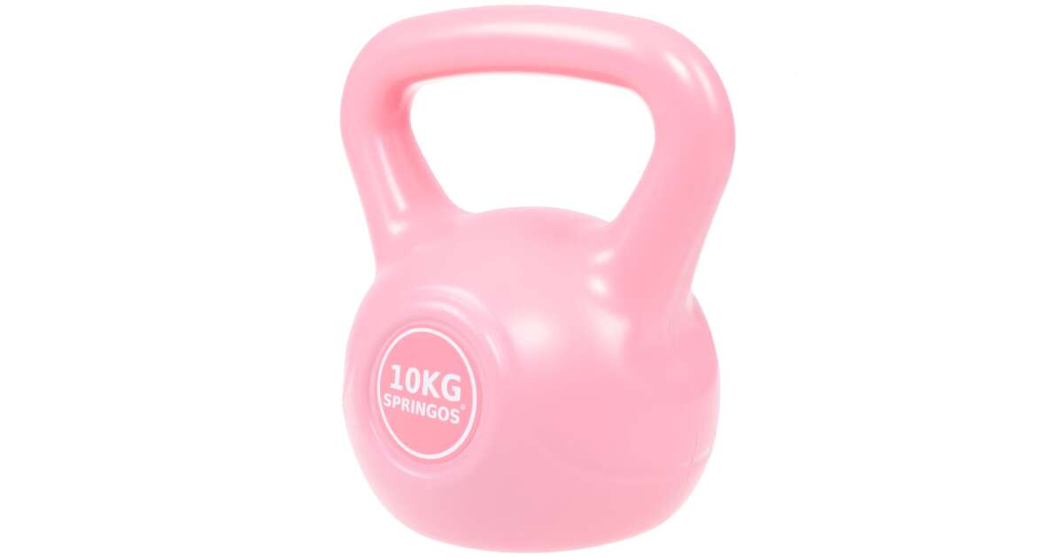 Springos Kettlebell 10kg #pink