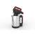 Techwood TSM-1655 stainless steel soup maker, red, open view, showing the blender and heating element