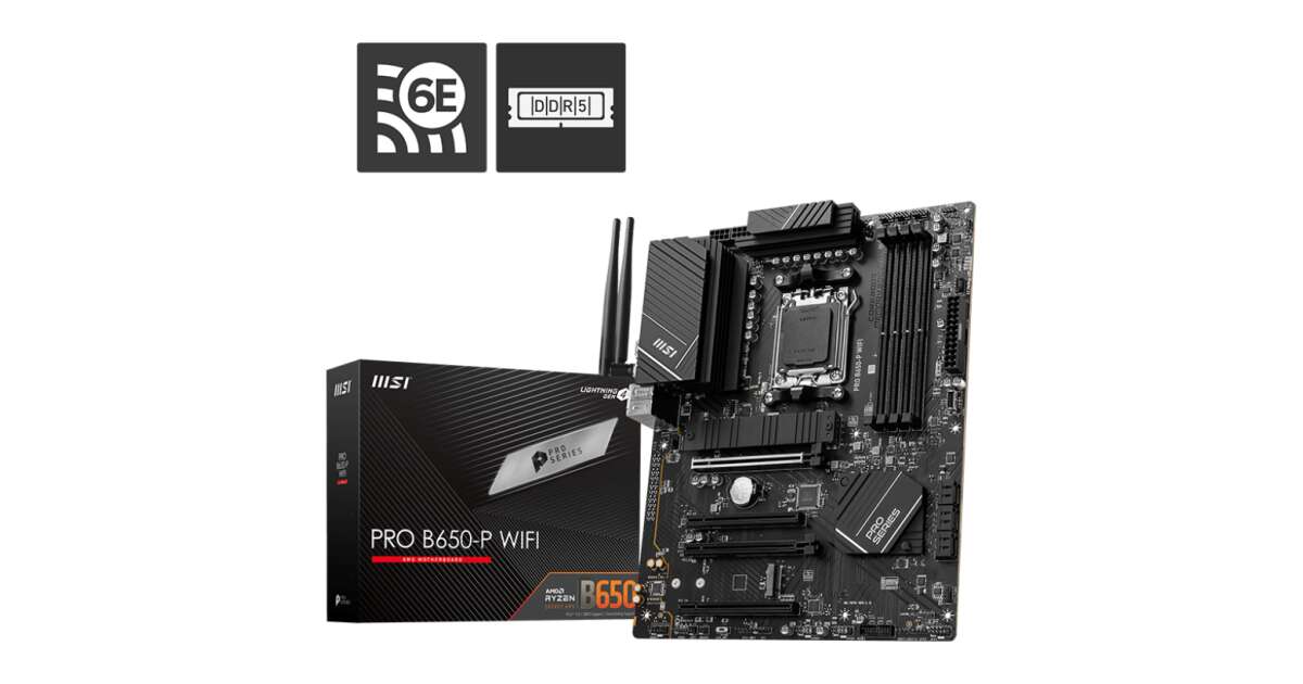 MSI PRO B650-P WIFI - motherboard - ATX - Socket AM5 - AMD B650 | Pepita.hu