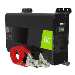 Green Cell 300W/600W Čistý Sínusový Menič s AC Zásuvkou a USB Portom - Autoelektronika