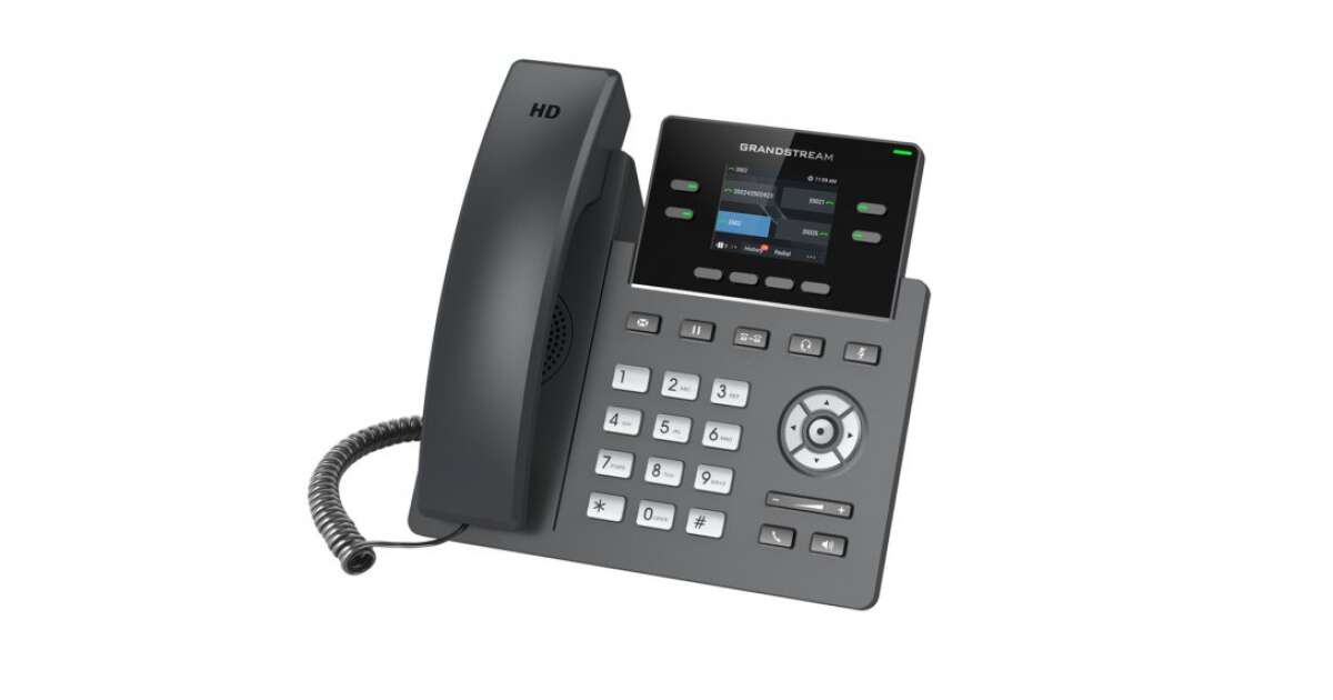 Grandstream Grp2612p Voip Telefon Fekete Grp2612p Pepitahu