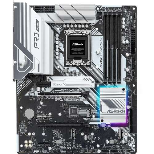 ASRock Z790 PRO RS DDR5 motherboard, front view