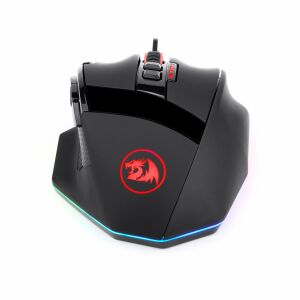 Redragon Sniper M801-RGB gamer egér, szögletes nézet - Redragon