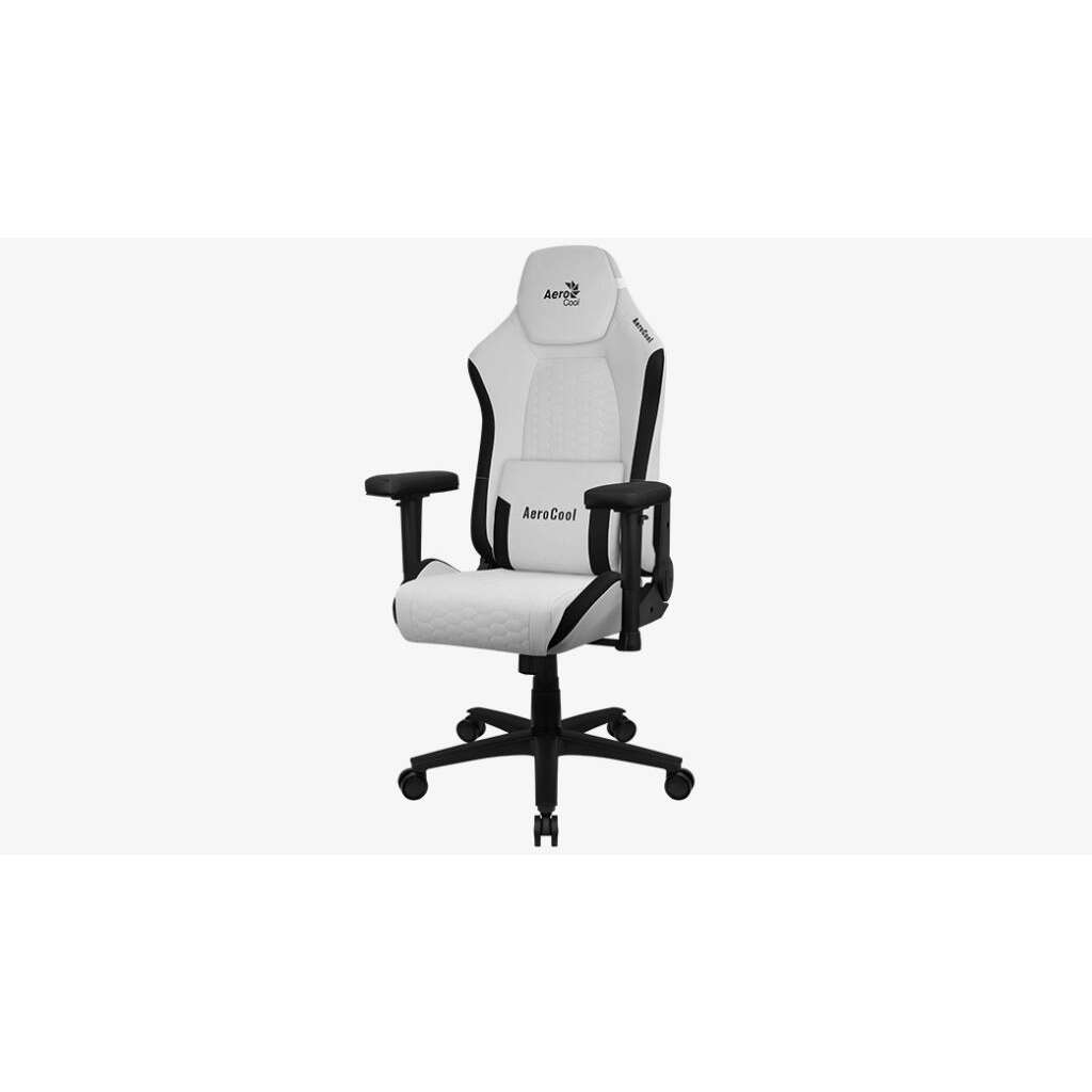 Aerocool crown leatherette gaming szék fehér (4711099471171)