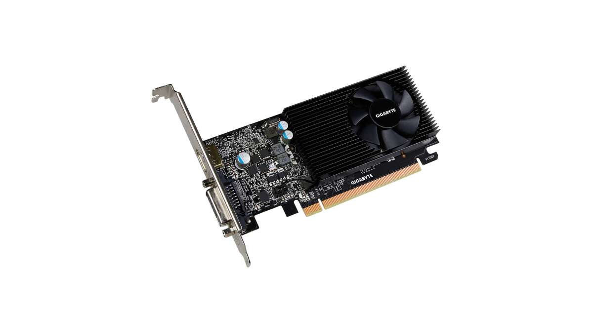 Gigabyte GeForce GT 1030 2GB GDDR5 Low Profile Videókártya (GV-N1030D5 ...