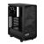 Carcasă PC Fractal Design Meshify 2 Compact Black, vedere frontală unghiulară, șasiu deschis