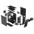 Vizualizare explodată a carcasei PC Fractal Design Meshify 2 Compact Black