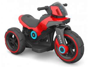 Baby Mix 3 kerekű Elektromos motor hang-és fényeffekttel - Police #piros 31019158 Baby Mix Elektromos jármű