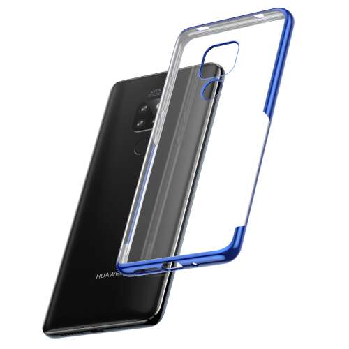 Baseus Shining Blue tok Huawei Mate 20-hoz - Átlátszó TPU borító - Baseus