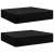 Két fekete négyszögletes kerti bútortakaró készlet, 250x250x70 cm