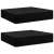 Két fekete négyszögletes kerti bútortakaró készlet, 250x250x70 cm
