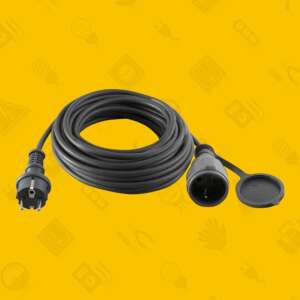 Somogyi  kültéri fűnyíró lengő hosszabbító 20m 3X1,5mm2 gumi szigeteléssel csapfedéllel IP44 