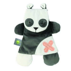 Nattou plüss Szundikendő terápiás gélpárnával - Panda #fekete-fehér 31020068 