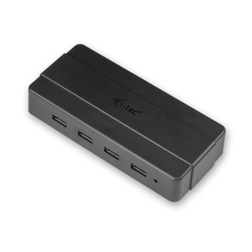 i-tec Advance Charging USB 3.0 Hub 4 port czarny, widok pod kątem