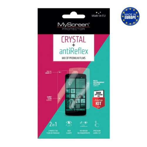 MyScreen Protector Crystal + antiReflex képernyővédő fólia Apple iPhone 11 Pro Max készülékhez, 2 az 1-ben csomag - Kijelzővédő fólia