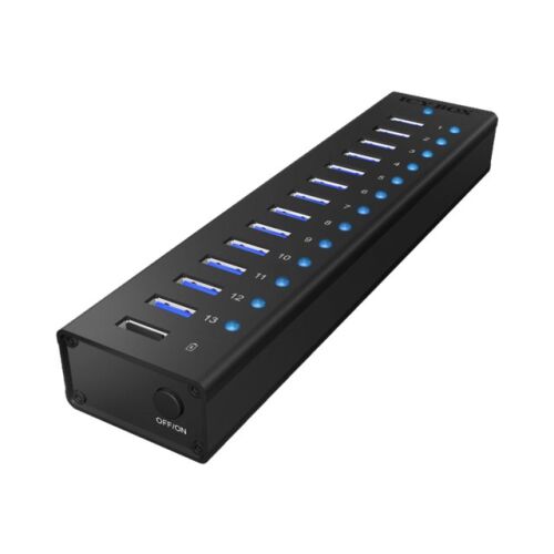 RaidSonic ICY BOX USB3.0 HUB 13 portów czarny (IB-AC6113) 134100930
