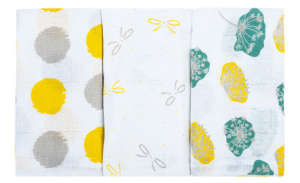 Bubaba Textil pelenka 3db #sárga 31042913 Textil pelenka