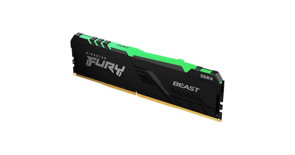 Kingston Fury Beast RGB 8GB (1x8) 3600MHz CL17 DDR4 (KF436C17BBA/8 ...