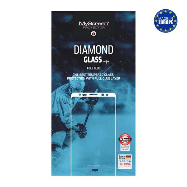 MYSCREEN DIAMOND GLASS EDGE képernyővédő üveg (2.5D, full glue, t...